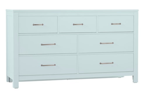 Transitional 7-Drawer Dresser