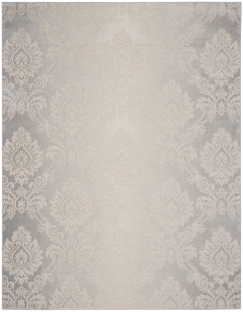 9' x 12' Ivory Grey Rectangle Rug