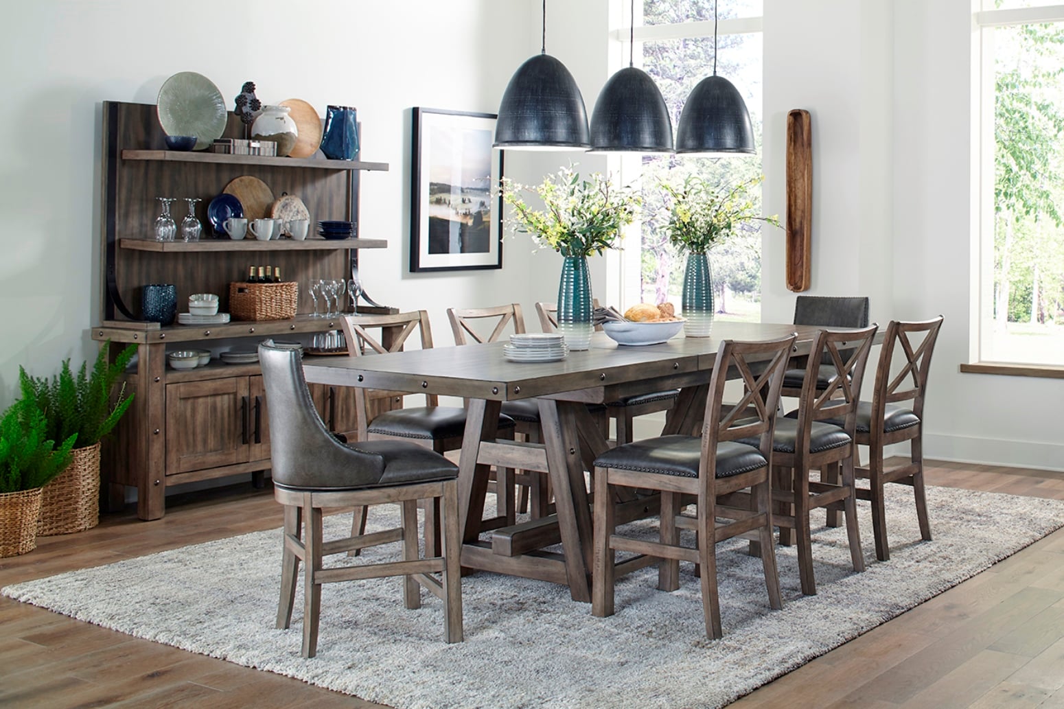 Swivel Counter-Height Chair