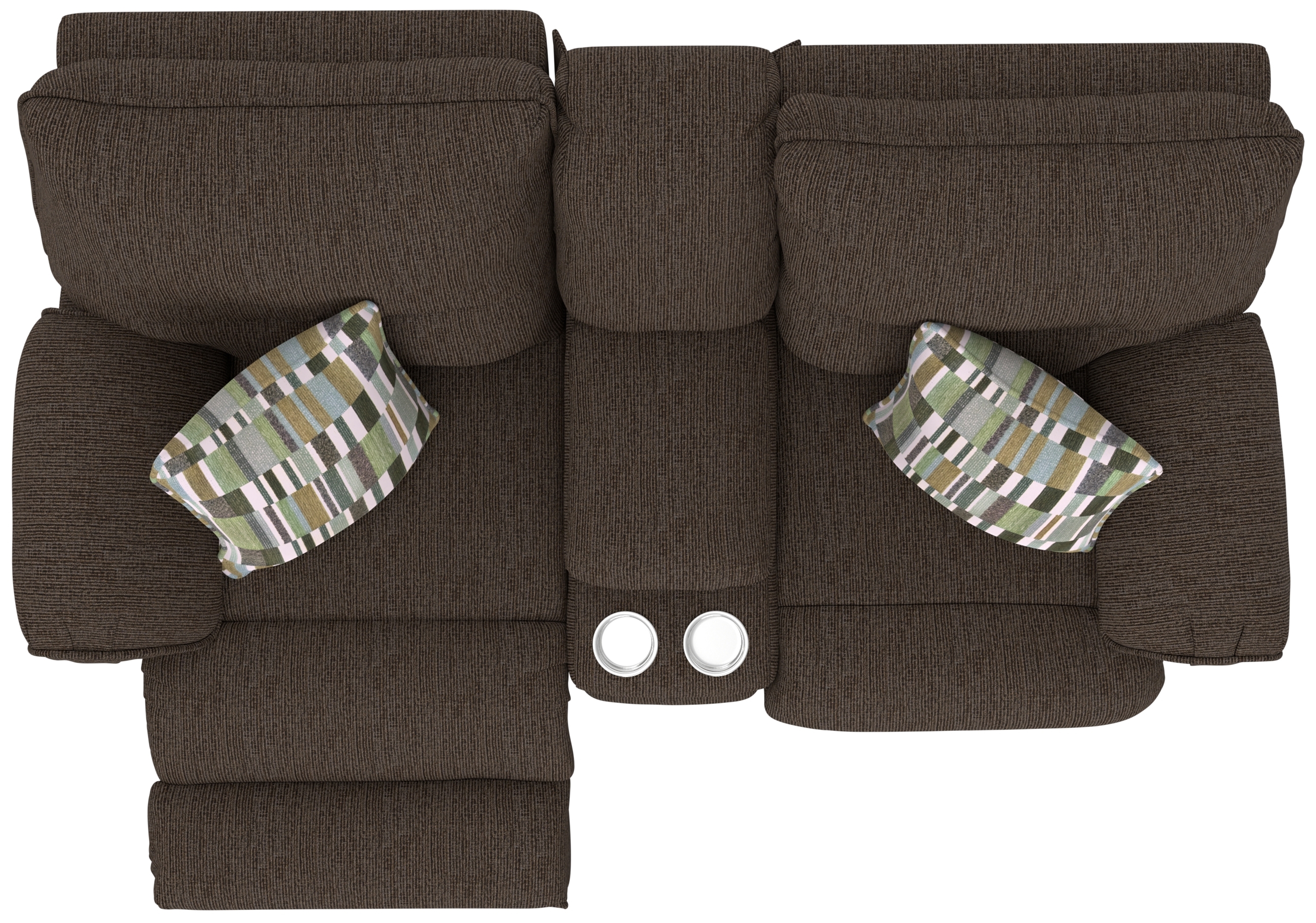 Catnapper Lenny Lay Flat Power Reclining Console Loveseat