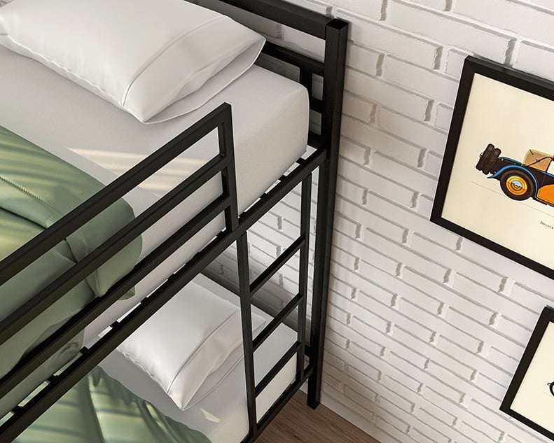 Sauder Boulevard Cafe Metal Bunk Bed