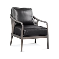 Contemporary Accent Chair with Sloped Armrests