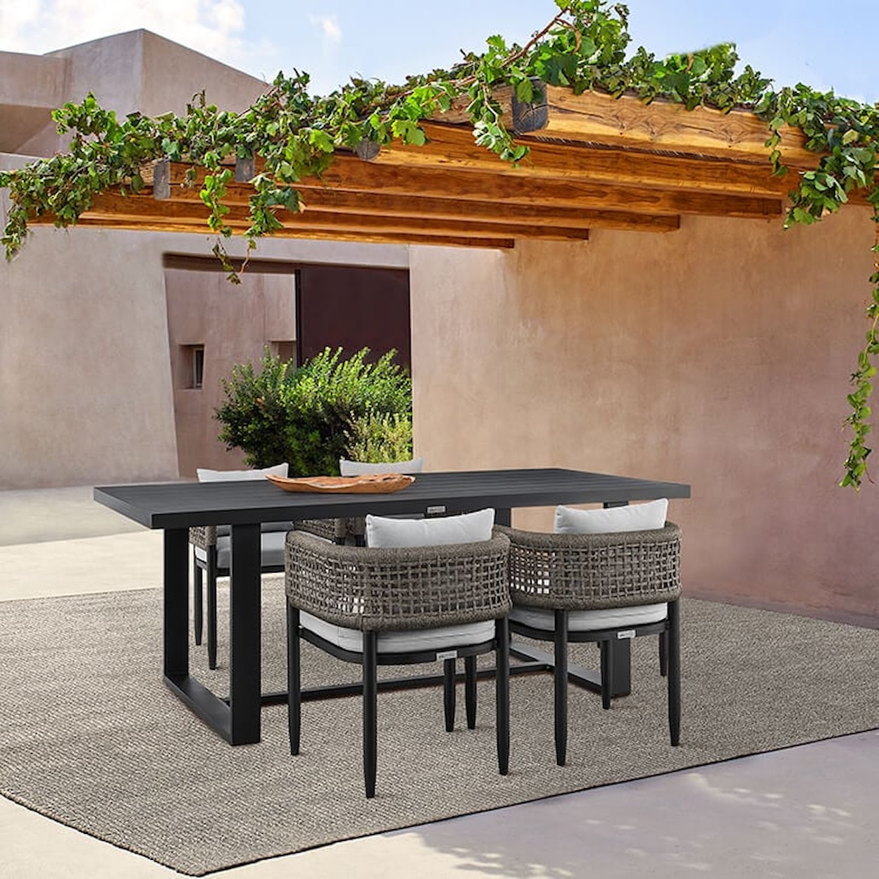 Armen Living Alegria Outdoor Dining Set