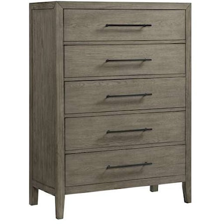 Contemporary 5-Drawer Chest