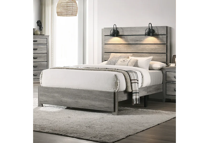 Carter Queen Platform Bed by Crown Mark at Royal Furniture