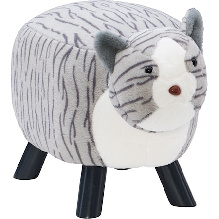 Tabby Cat Stool