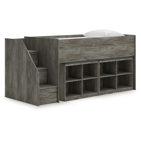 Twin Loft Bed With Bookcase Storage