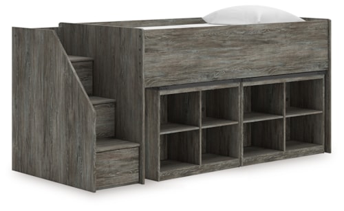 Twin Loft Bed With Bookcase Storage