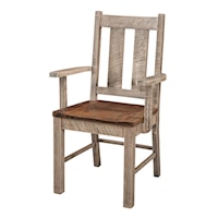 Grayson Rough Sawn Dining Arm Chair