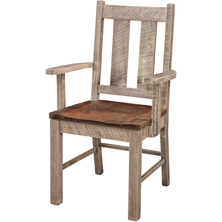 Grayson Rough Sawn Dining Arm Chair