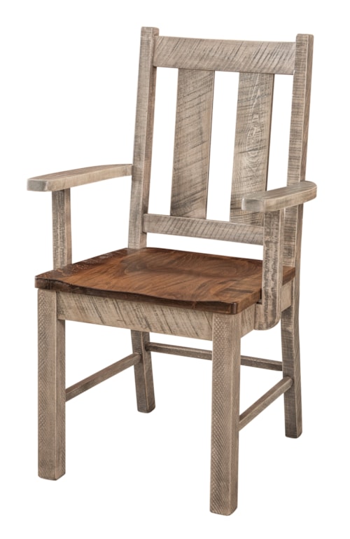 Grayson Rough Sawn Dining Arm Chair