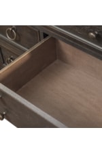 Liberty Furniture Americana Farmhouse Transitional 9-Drawer Dresser and Landscape Mirror Set