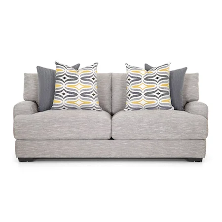 Contemporary Sofa with Reversible Cushions