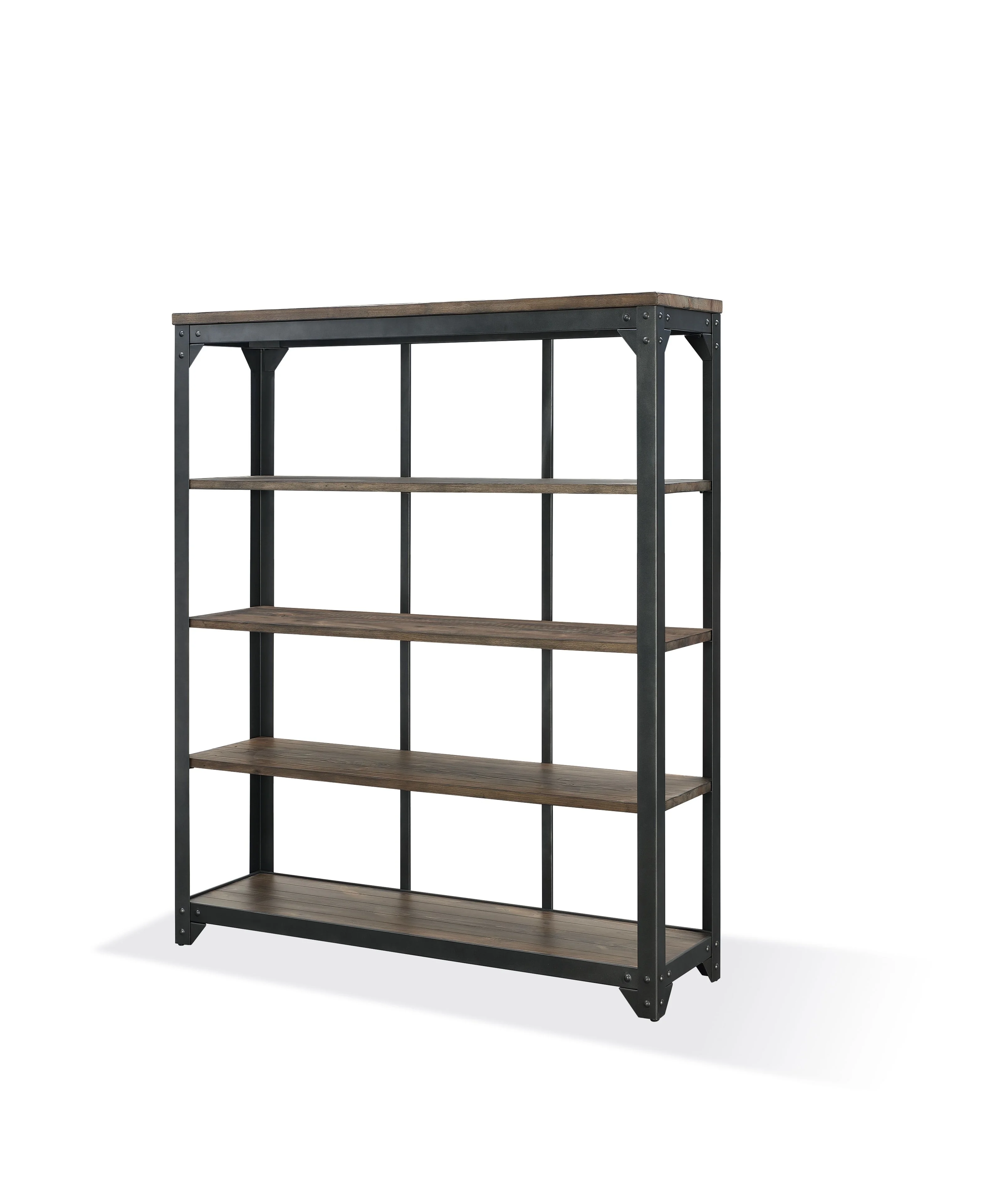 Modus International Dubois Reclaimed Wood and Metal Curio in Rodeo