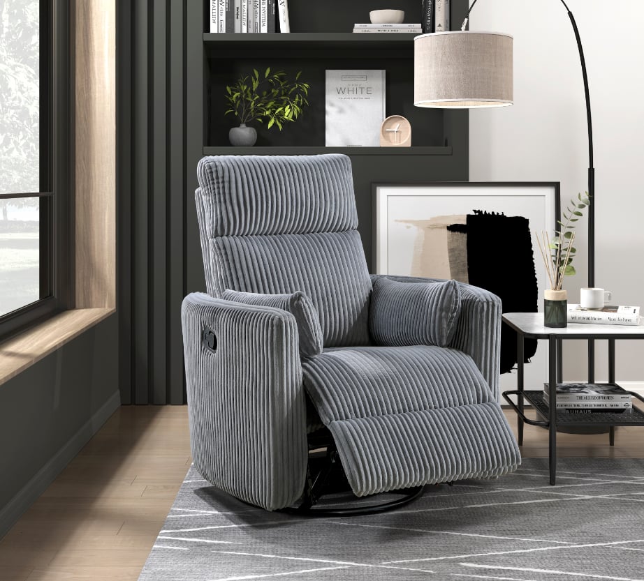 Homelegance Traverse Manual Swivel Glider Recliner