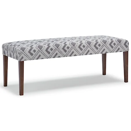 Casual Upholstered Dining Bench