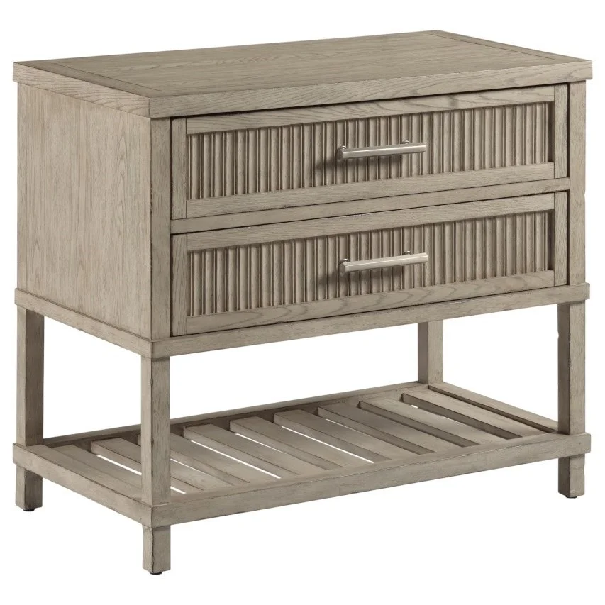 American Drew West Fork 924421 Harrison Farmhouse Nightstand with USB