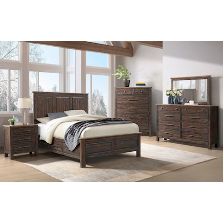 Five-Piece Queen Storage Bedroom Set