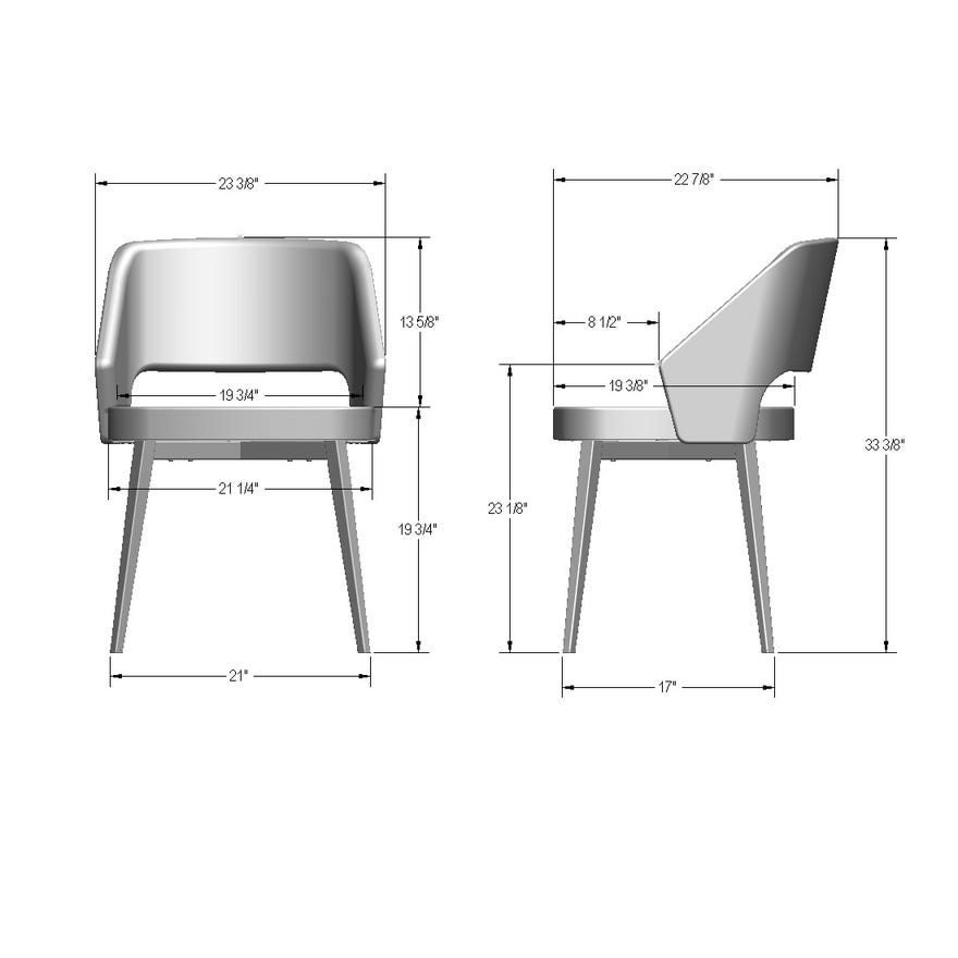 Upholstered Dining Arm Chair