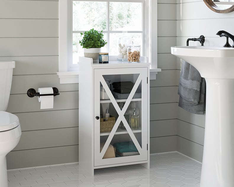 Bathroom Floor Storage Cabinet