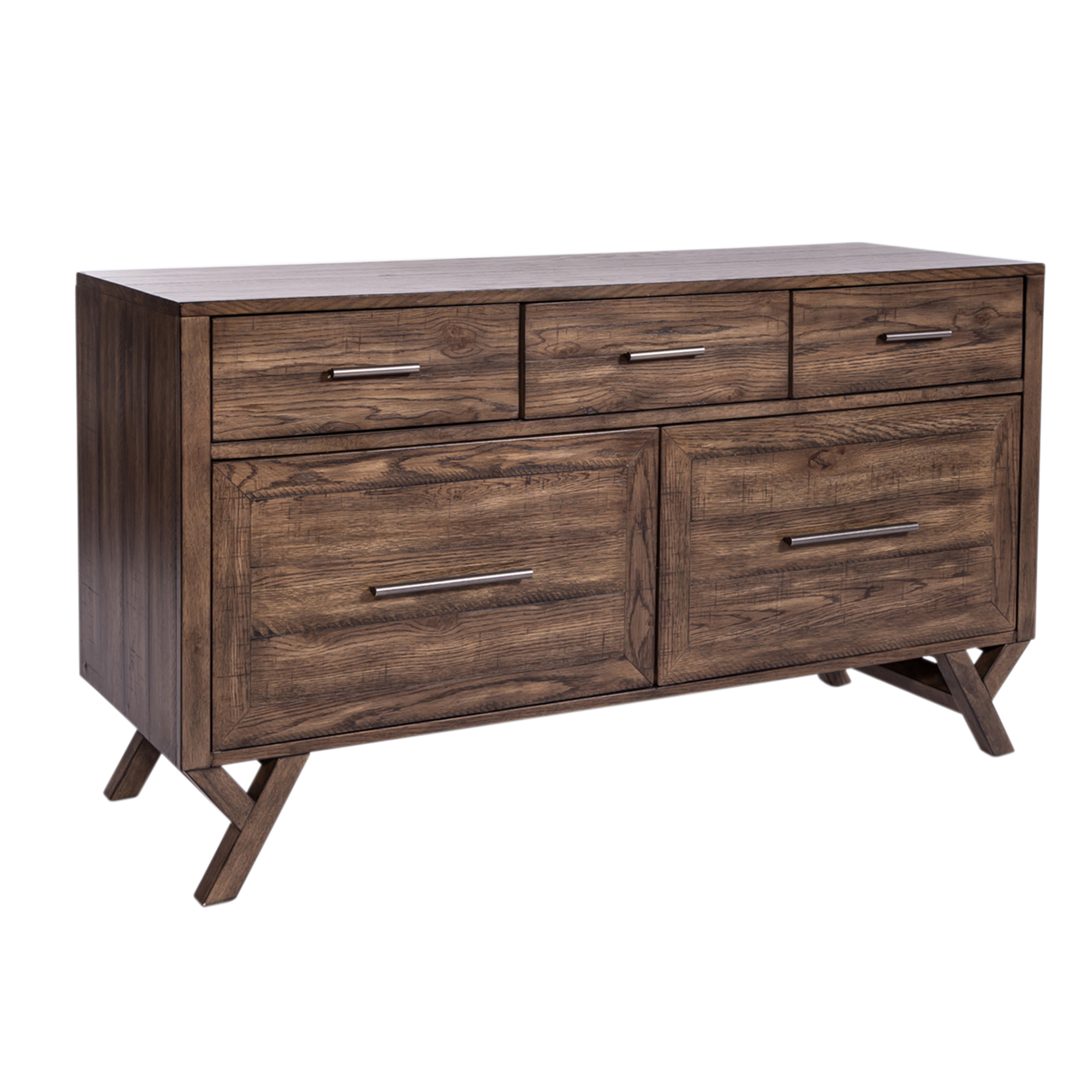 Liberty Furniture Lennox 871HO120 Modern Credenza with Lateral File
