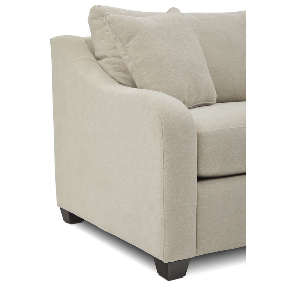 La-Z-Boy Charlie Slope-Arm Sofa w/Throw Pillows