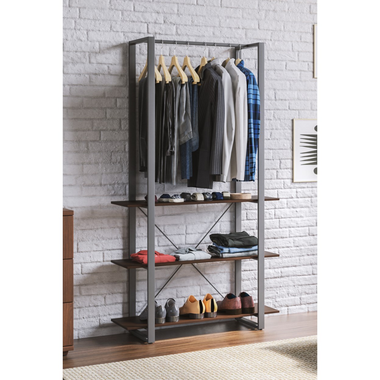 homestyles Merge 3-Shelf Bookcase