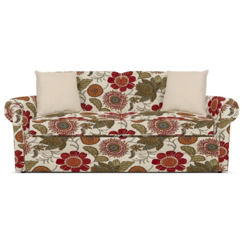 Casual Full Sleeper Loveseat with Innerspring Mattress