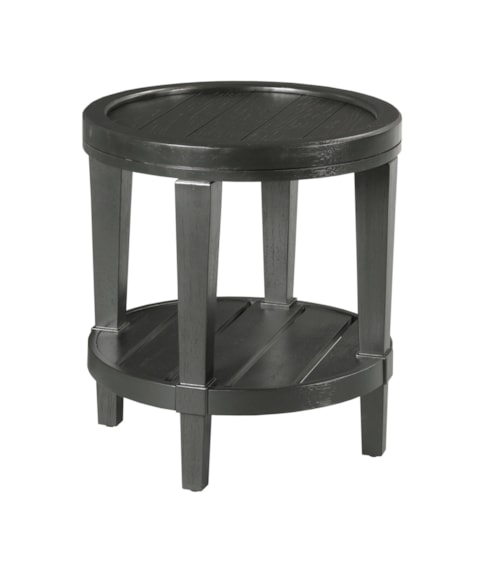Transitional Round End Table