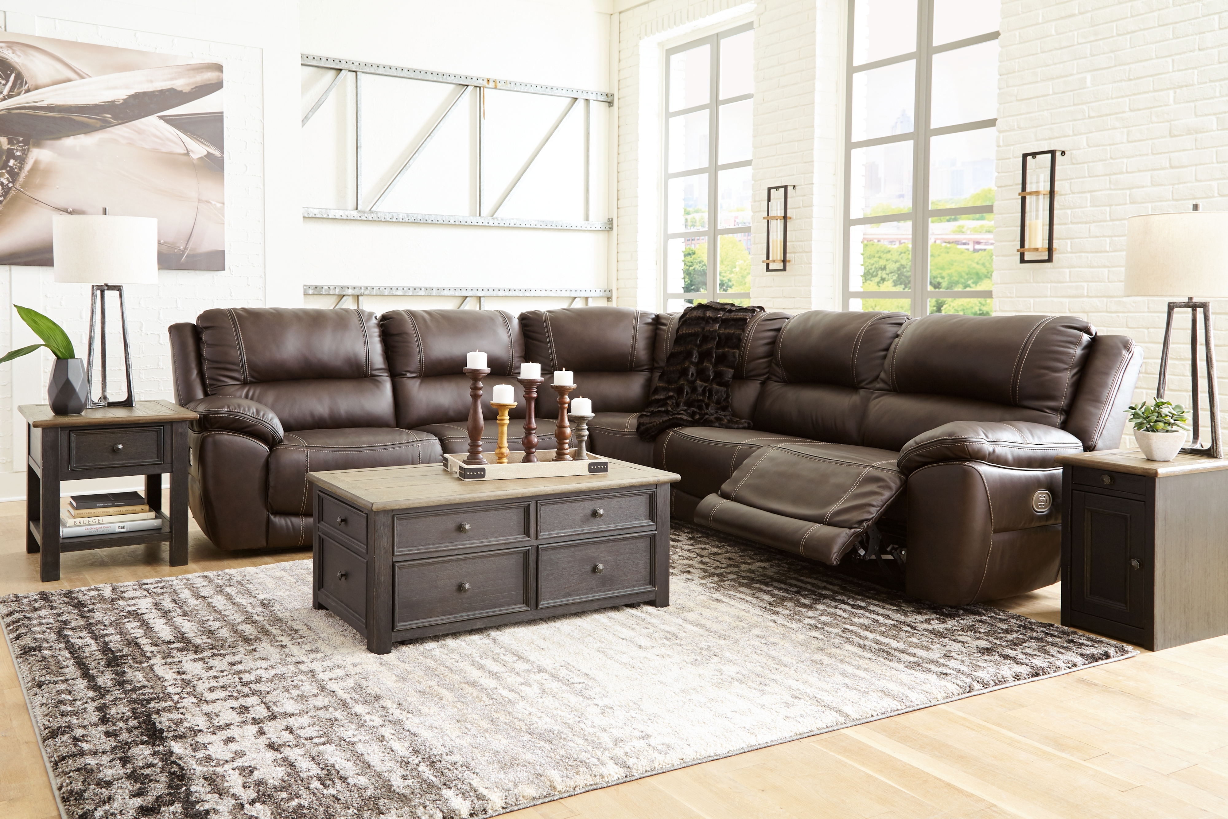 Signature Design by Ashley Dunleith Reclining Sectional