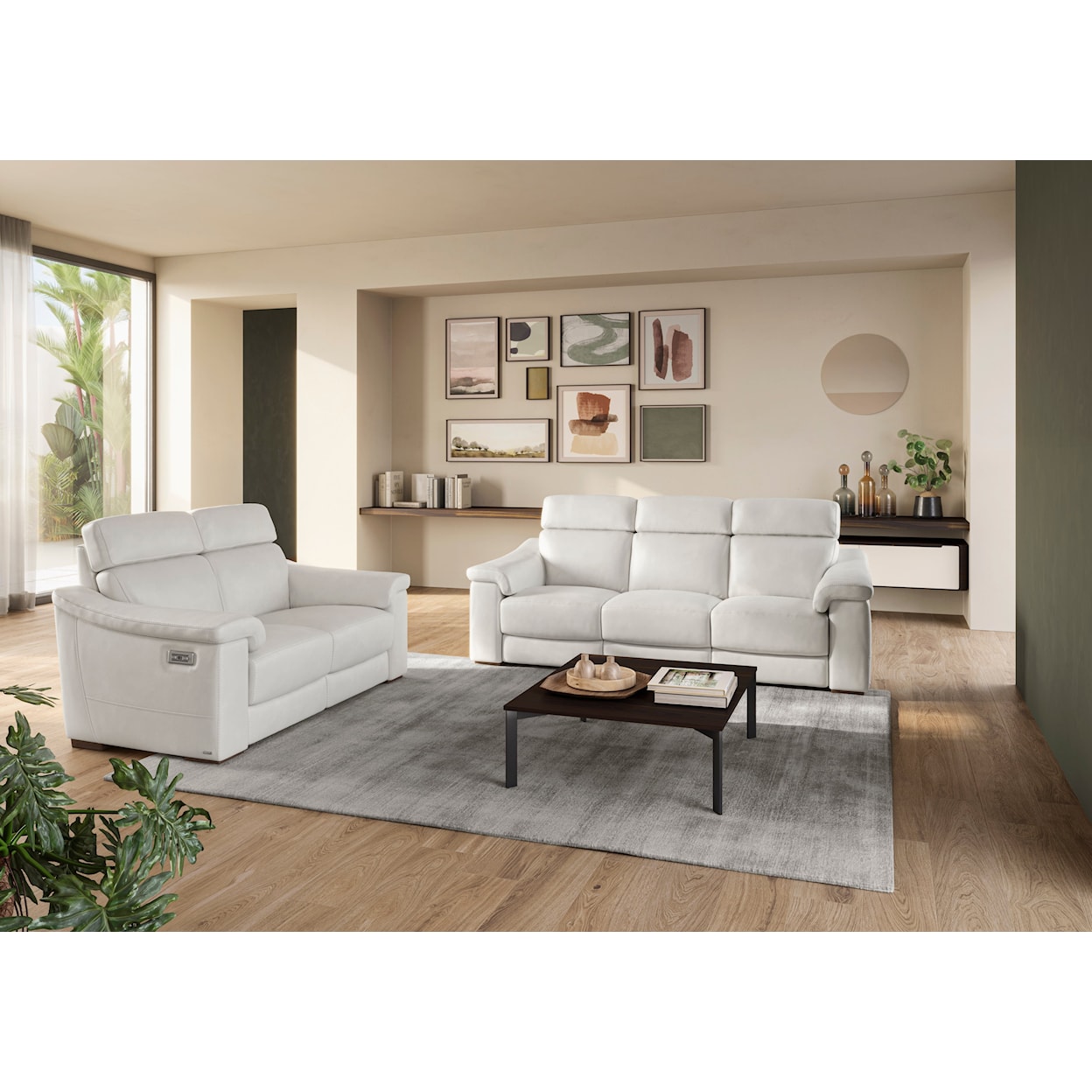 Natuzzi Editions Giulivo Giulivo Loveseat and Sofa Set