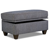 Casual Cocktail Ottoman with Storage