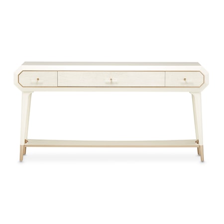 Rectangular 3-Drawer Console Table