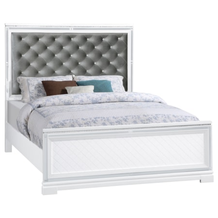 Eleanor Wood King Panel Bed