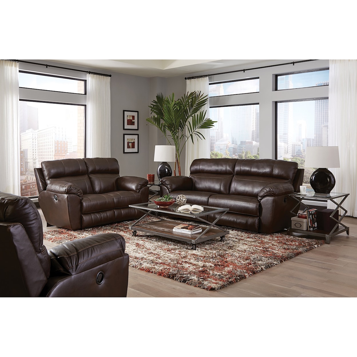 Catnapper 407 Costa Lay Flat Reclining Sofa