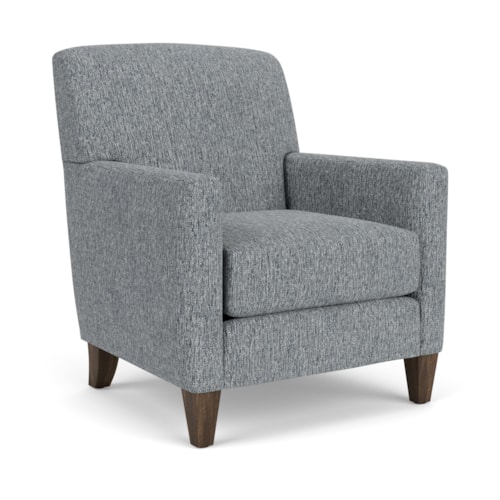 Transitional Accent Chair with Tapered Legs