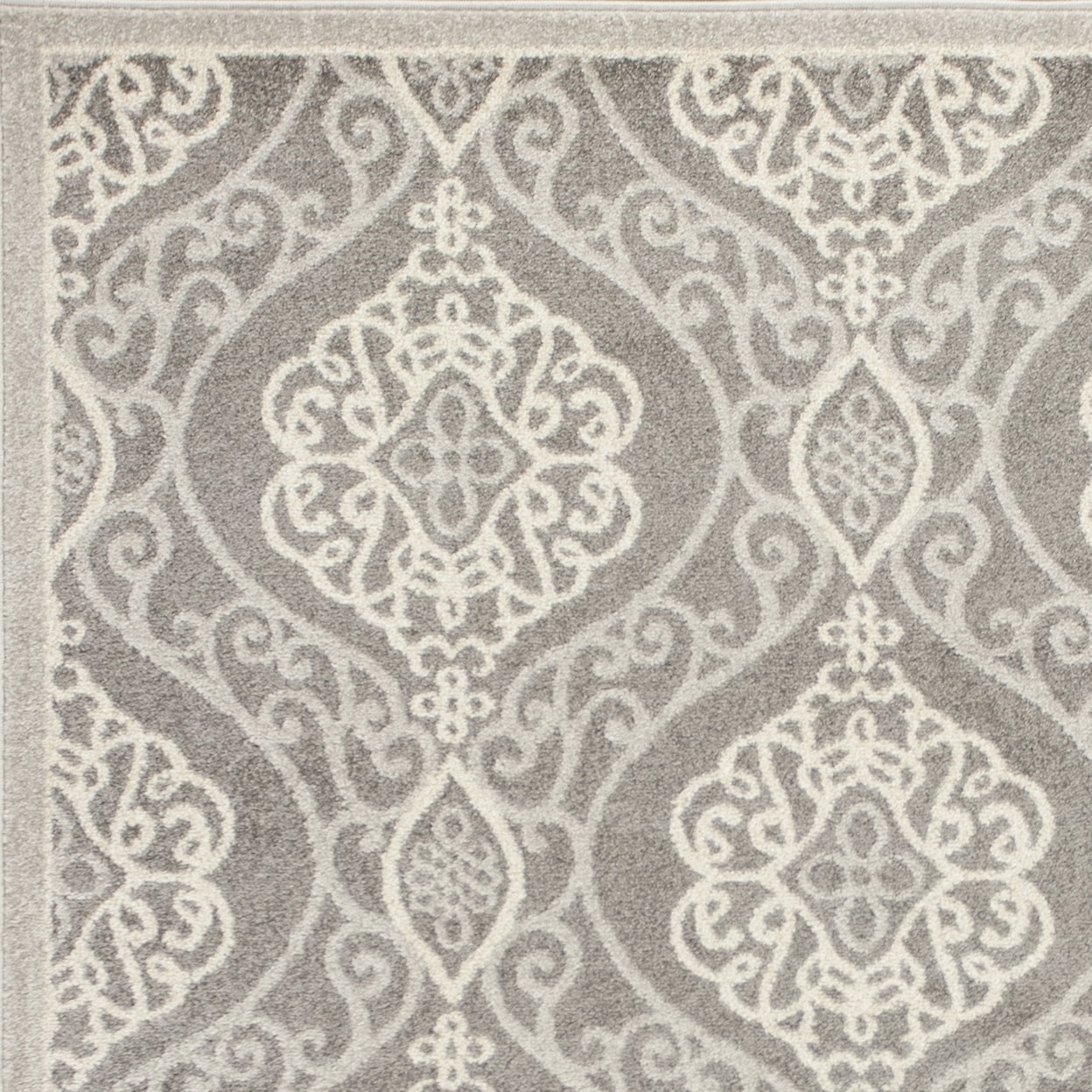 Kas Lucia 6'7" X 9'6" Silver Mosaic Area Rug