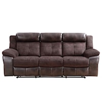 Transitional Manual Reclining Sofa