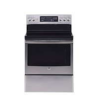 GE 30" Electric Free Standing Convection Range Stainless Steel