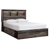 Signature Design Drystan Queen Bookcase Bed with 4 Underbed Drawers