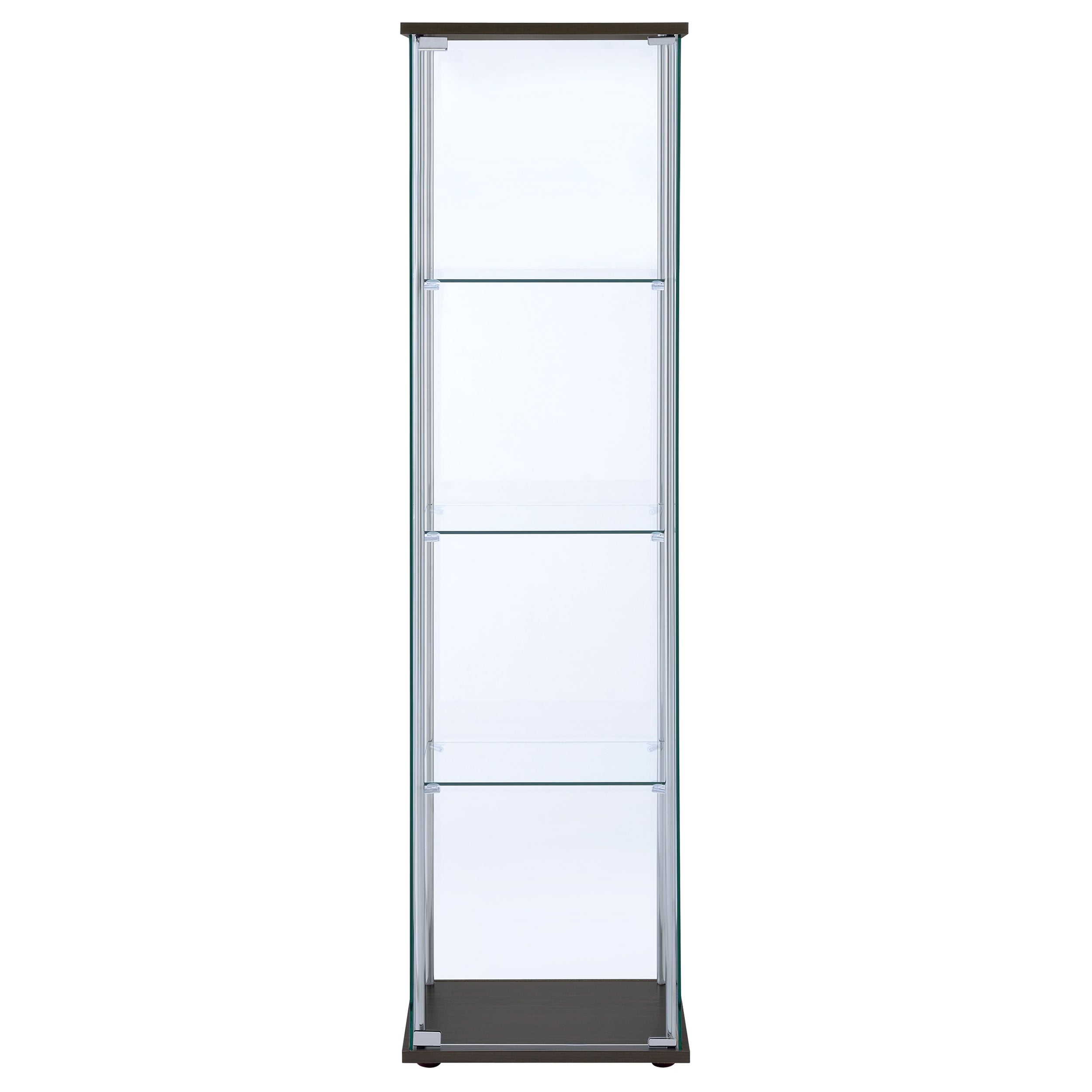 Bellatrix 4-shelf Glass Curio Cabinet
