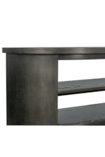 Magnussen Home Bosley Occasional Tables Mid-Century Modern Console Table with Open Display Shelves