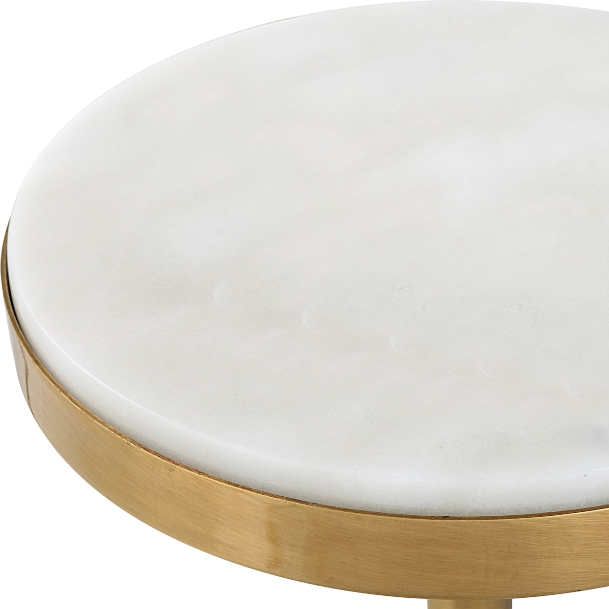 Uttermost Edifice Edifice White Marble Drink Table