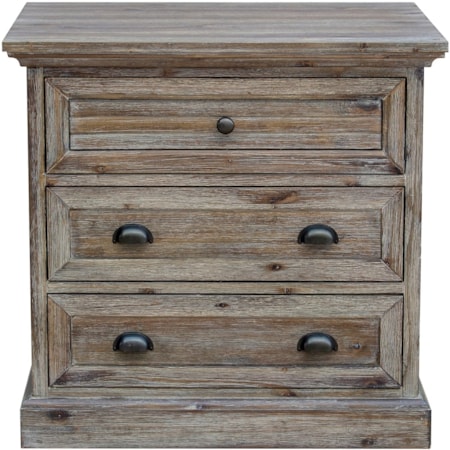 3-Drawer Nightstand