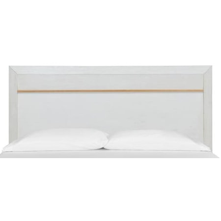 Queen Wood/Metal Panel Bed Headboard