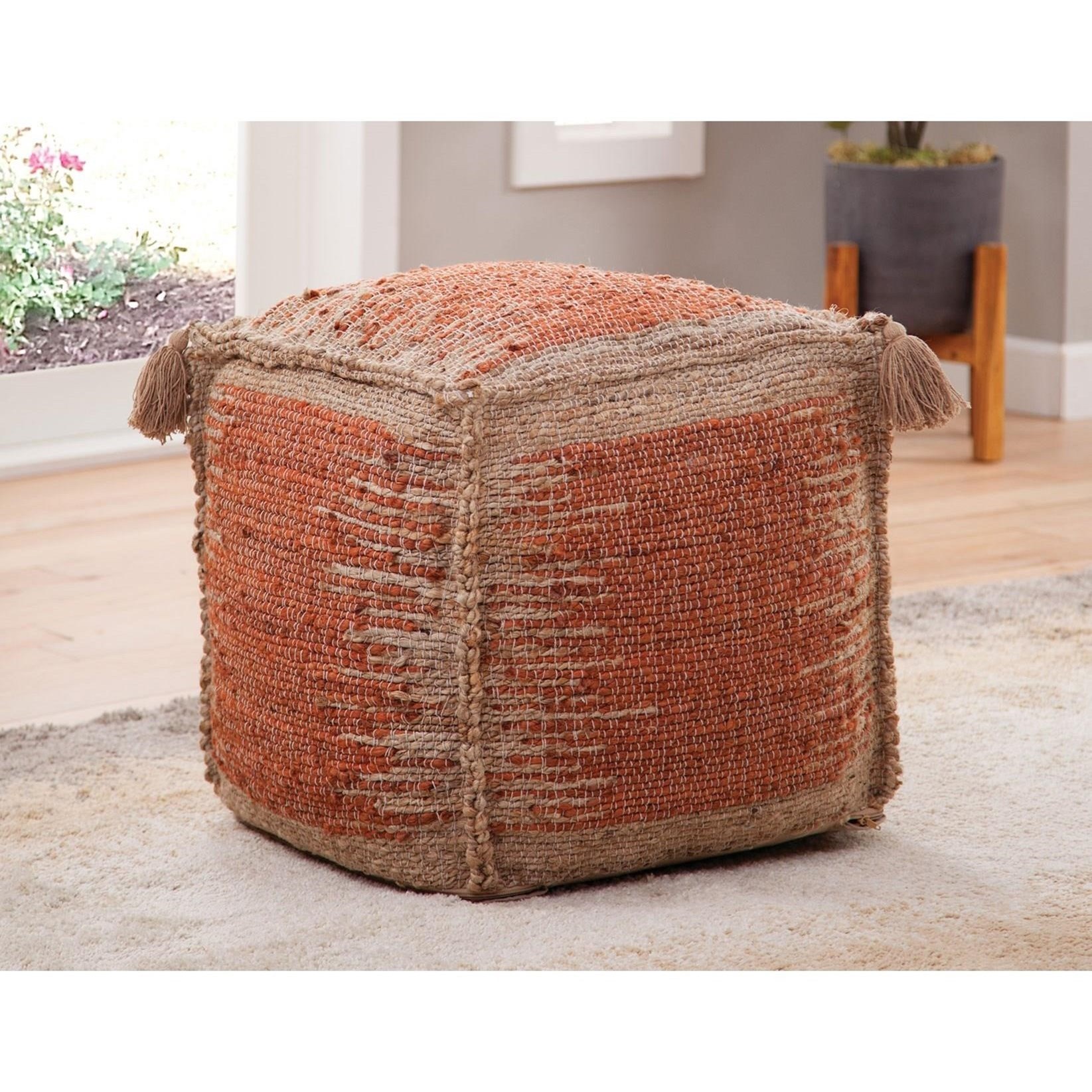 Steve Silver Jafar Handwoven Pouf