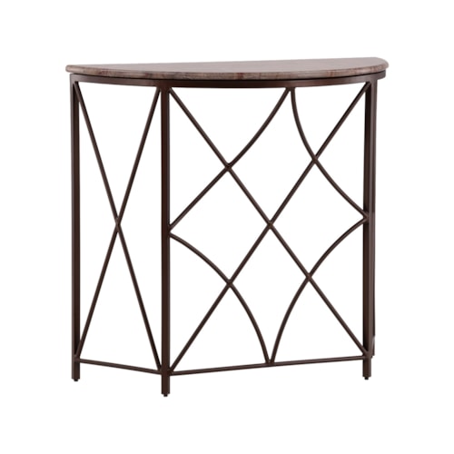 Transitional Console Table with Marble Top