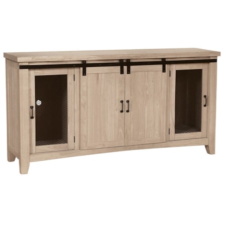 Large Barn Door TV Stand