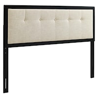 Tufted Queen Fabric and Headboard