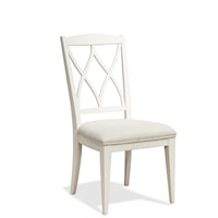 Cottage Style XX-Back Upholstered Side Chair